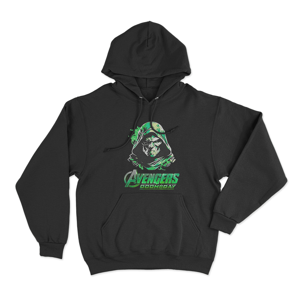 Avengers Doomsday Doctor Doom Portrait Unisex Hoodie Black Avengers Doomsday Doctor Doom Portrait Unisex Hoodie Black