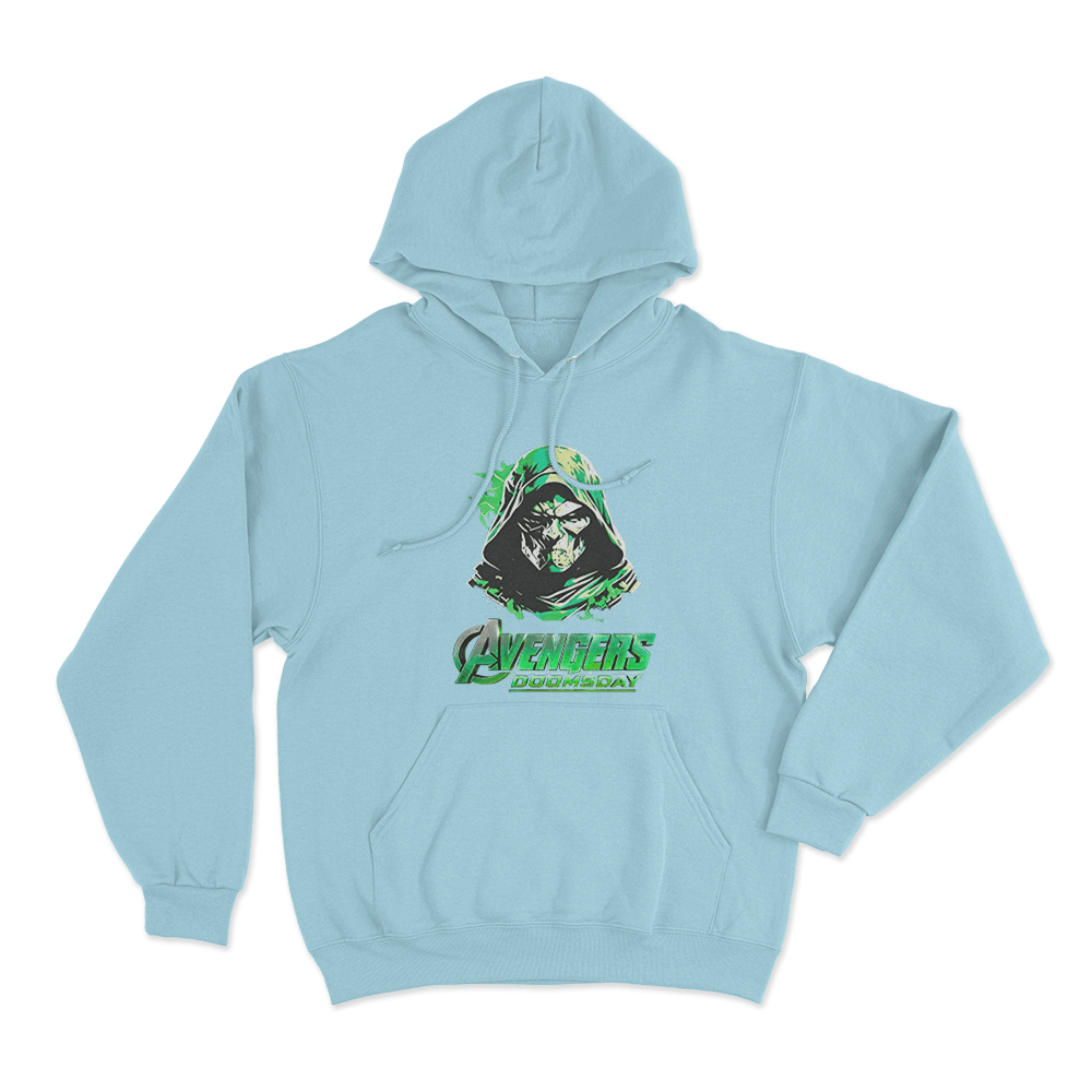 Avengers Doomsday Doctor Doom Portrait Unisex Hoodie Sky Blue Avengers Doomsday Doctor Doom Portrait Unisex Hoodie Sky Blue