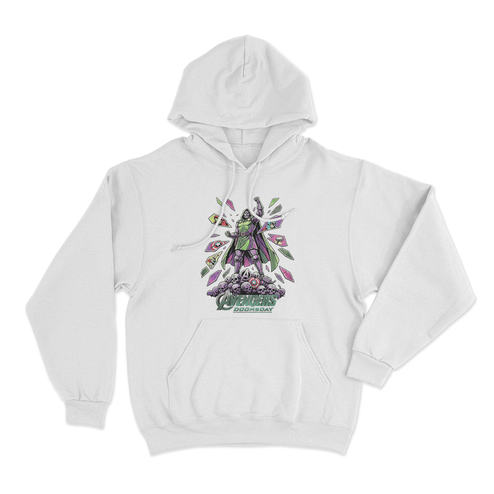 Avengers Doomsday Doctor Doom Victory Unisex Hoodie White Avengers Doomsday Doctor Doom Victory Unisex Hoodie White