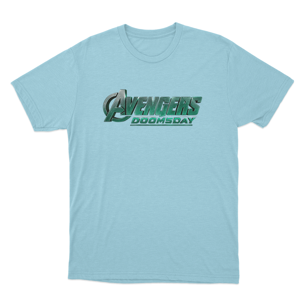 Avengers Doomsday Logo Unisex T Shirt Sky Blue Avengers Doomsday Logo Unisex T Shirt Sky Blue