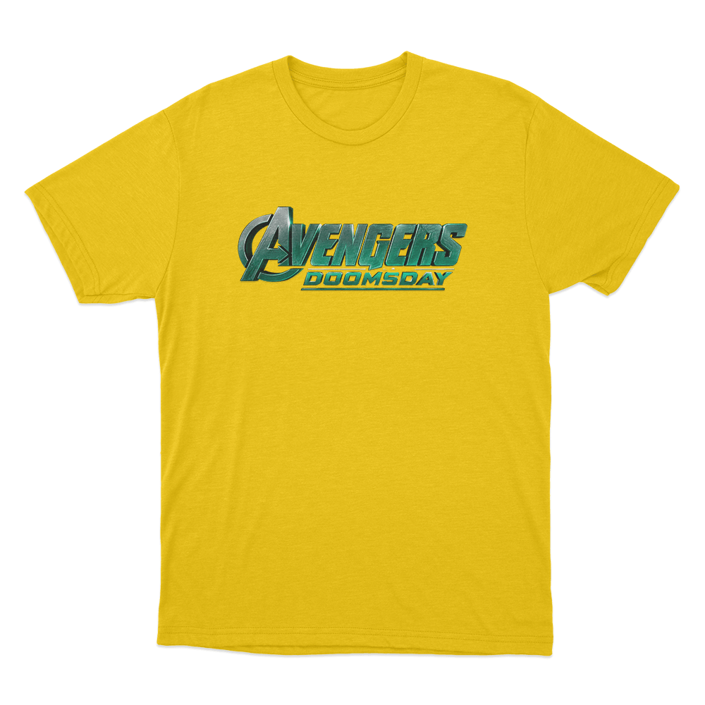 Avengers Doomsday Logo Unisex T Shirt Yellow Avengers Doomsday Logo Unisex T Shirt Yellow