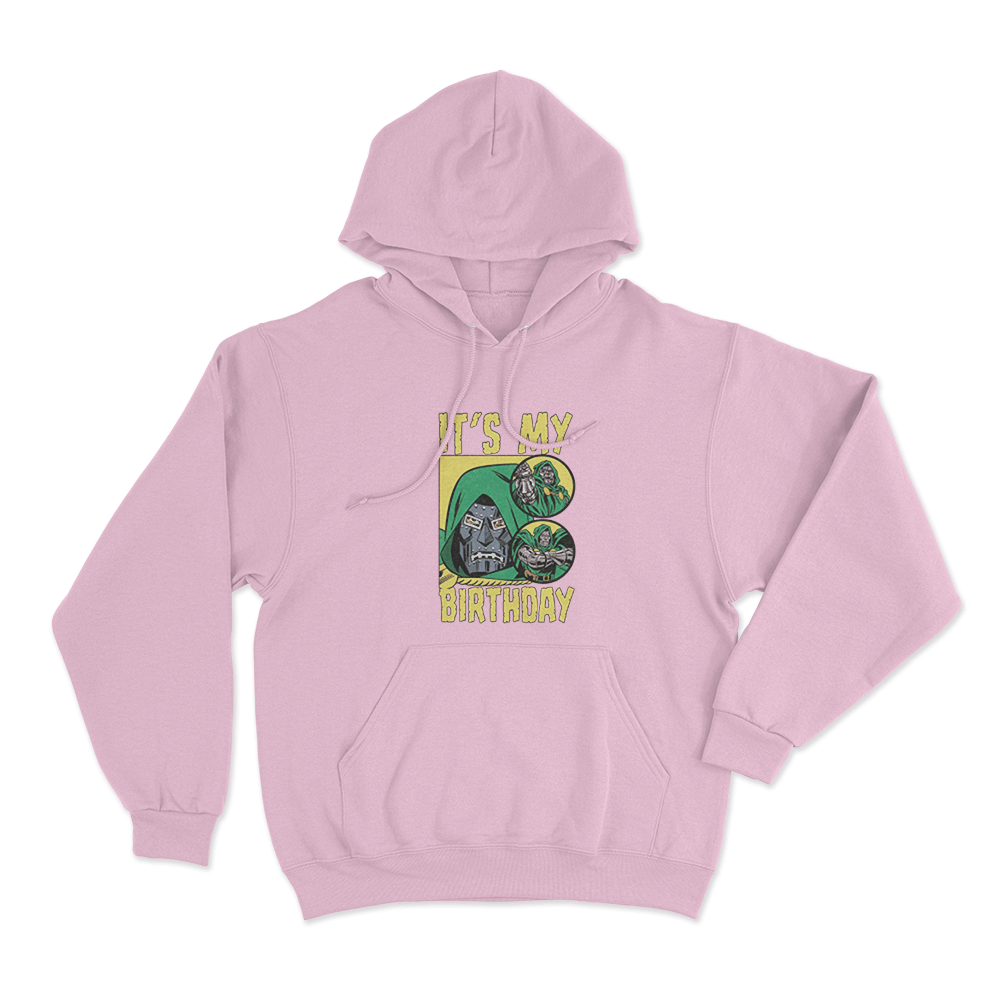 Doctor Doom It's My Birthday Unisex Hoodie Pink Doctor Doom Its My Birthday Unisex Hoodie Pink