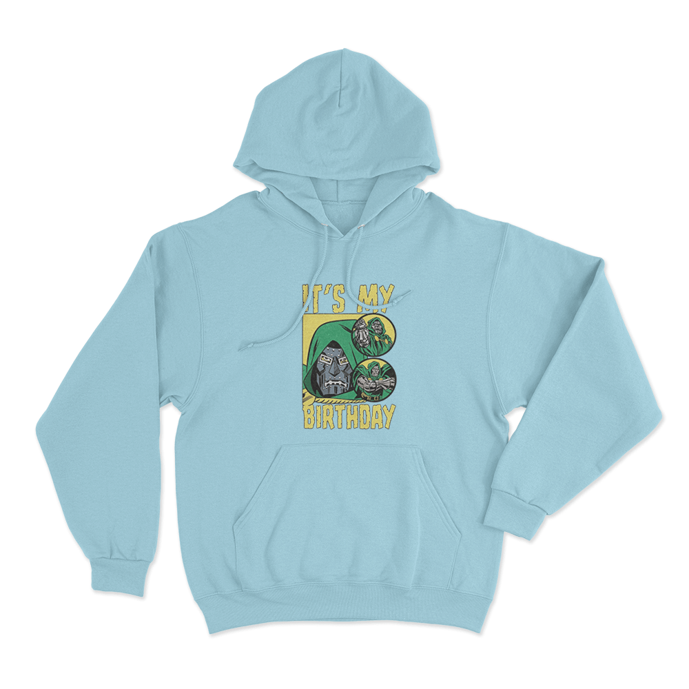 Doctor Doom It's My Birthday Unisex Hoodie Sky Blue Doctor Doom Its My Birthday Unisex Hoodie Sky Blue