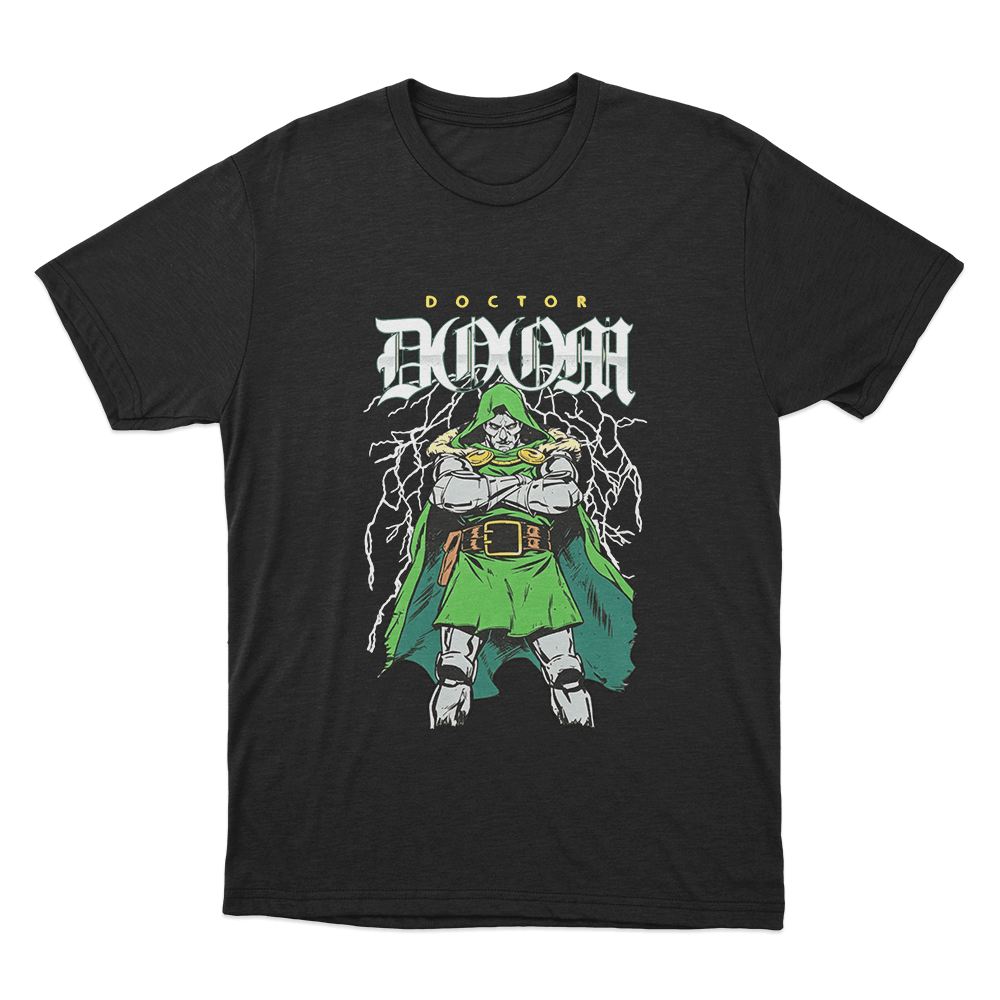 Doctor Doom Lightning Stance Unisex T Shirt Black Doctor Doom Lightning Stance Unisex T Shirt Black