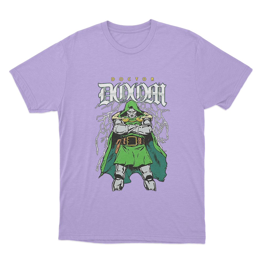 Doctor Doom Lightning Stance Unisex T Shirt Purple Doctor Doom Lightning Stance Unisex T Shirt Purple